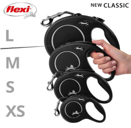 Поводок-рулетка Flexi NEW CLASSIC черный (лента)