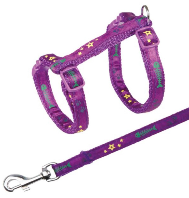 TRIXIE Набор для кошек (шлея 22-39 см + поводок 1,2 м /10 мм)