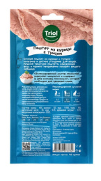 Лакомства Triol, Паштет для кошек из курицы с тунцом, SNACK BAR