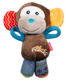 Игрушка для собак GiGwi Plush Friendz Обезьянка с пищалкой