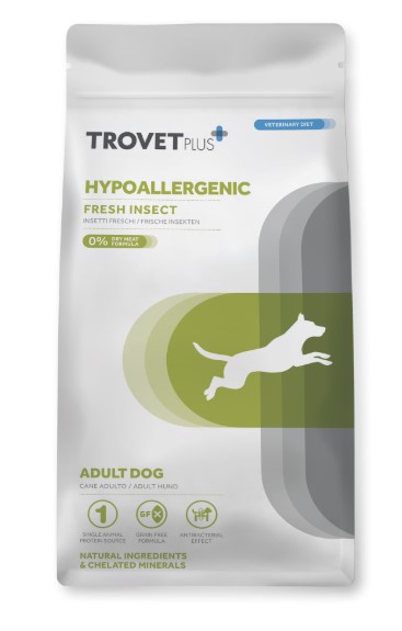 Сухой корм для собак Trovet Plus Hypoallergenic Vet Diet Adult (насекомые) (3 кг)