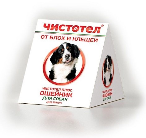 Ошейник от блох и клещей для собак Чистотел Плюс (65 см)
