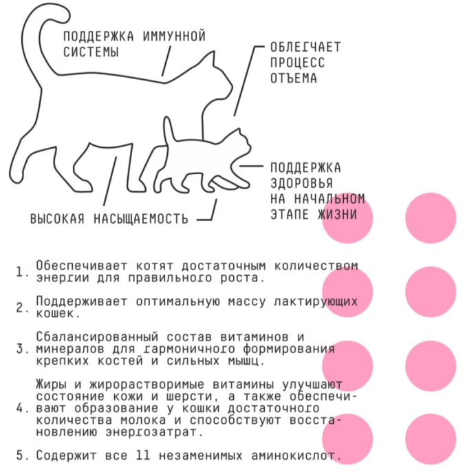 Сухой корм для кошек и котят AJO Basic Line Kitten&Mom (400 г)