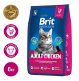 Сухой корм для кошек Brit Premium Cat Adult Chicken (курица) (8 кг)
