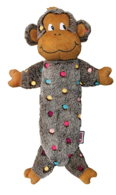 KONG Игрушка для собак Low Stuff Speckl Monkey (L)