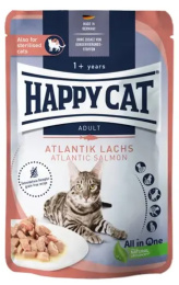Влажный корм для кошек Happy Cat Culinary Meat in Sauce AtlantikLachs Adult Cat кусочки в соусе (лос