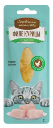 Лакомство для кошек Деревенские лакомства Филе курицы нежное