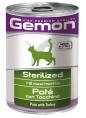 Паштет для кошек Gemon Cat Adult Sterilized (индейка) (400 гр.)