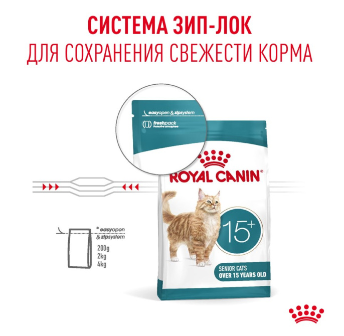 Сухой корм для очень пожилых кошек Royal Canin Ageing 15+ (0,4 кг)