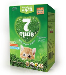 Травка для кошек Альпийские луга 7 трав (лоток)