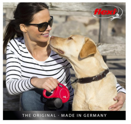 Поводок-рулетка Flexi NEW CLASSIC розовый (лента)