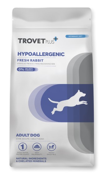 Сухой корм для собак Trovet Plus Hypoallergenic Vet Diet Adult (кролик) (3 кг)