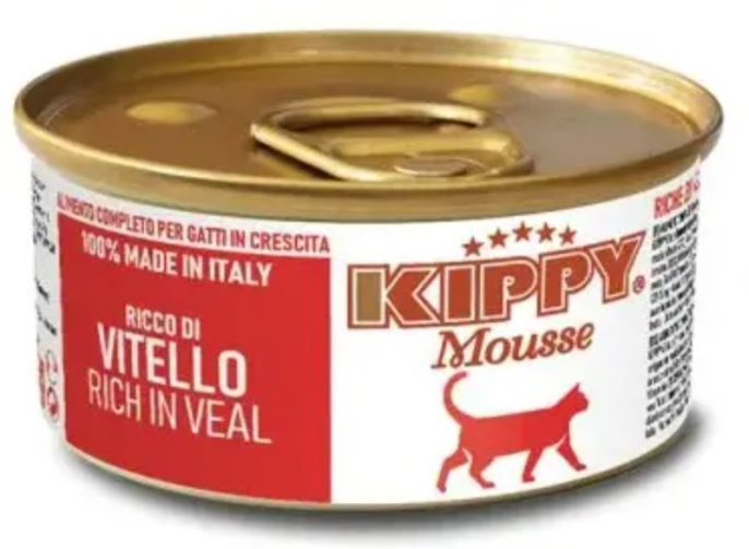 Консервы для кошек Kippy Mousse Adult Cat (мусс с телятиной) (85 гр)
