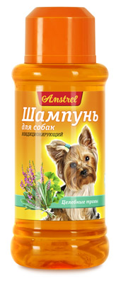 Шампунь для собак кондиционирующий с целебными травами "Amstrel"