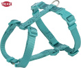 Шлея для собак TRIXIE Premium H-harness (аквамарин) (XS-S 30-44 см/10 мм)