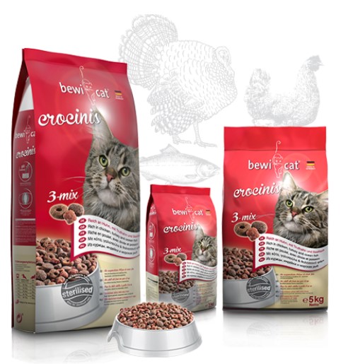 Сухой корм для кошек Bewi-Cat Crocinic Adult Cat (птица, индейка, рыба) (20 кг)