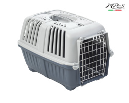 Переноска для животных PRATIKO METAL темно-синяя