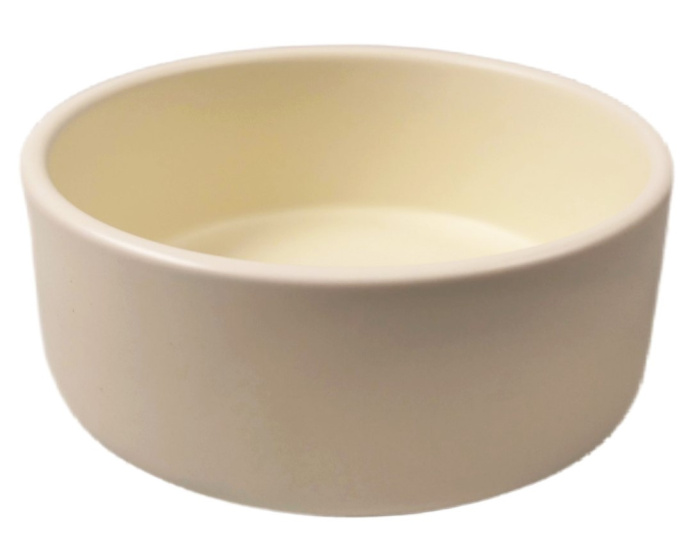 Миска Mr.Kranch Bamboo керамическая белая на бамбуковой подставке (860 мл.)