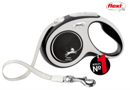 Поводок-рулетка Flexi NEW COMFORT (лента) черный