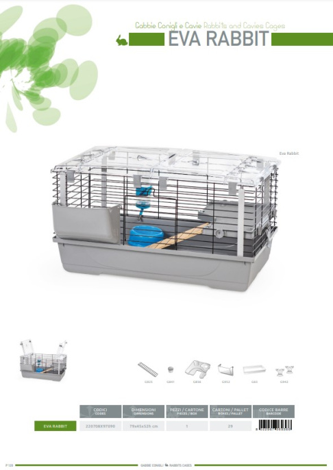 Клетка для кроликов EVA RABBIT (79х45х52 см)