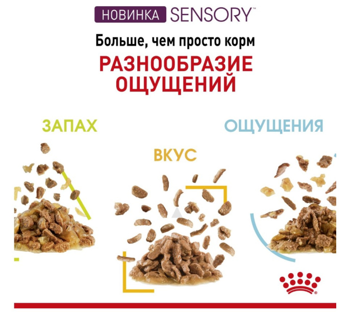 Влажный корм для кошек Royal Canin Мультипак Sensory (в соусе) ( 3x4x85г)