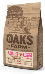 Сухой корм для кошек OAK'S FARM Grain Free Adult Cat (лосось)