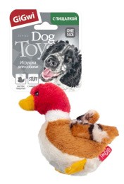Игрушка для собак GiGwi Plush Friendz Утка с пищалкой