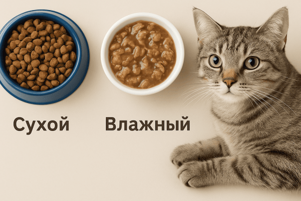 Преимущества и недостатки сухого и влажного корма для кошек Преимущества и недостатки сухого и влажного корма для кошек