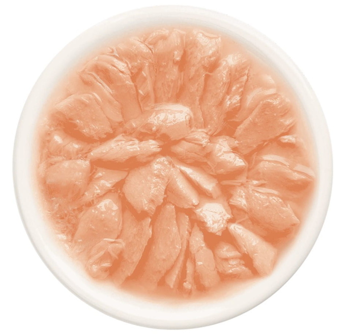 Влажный корм для кошек Деревенские лакомства Филейный лосось в нежном желе (70 гр.)