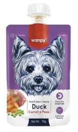 Лакомство для собак Wanpy Dog Мясное пюре из утки