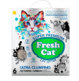 Комкующийся наполнитель Fresh Cat Активированный уголь