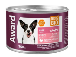 Паштет для щенков Award Puppy (индейка с грушей)
