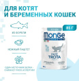 Влажный корм для котят Monge Cat Monoprotein Kitten (форель) (85 гр.)