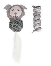 Игрушка для кошек Petpark Космический пёс и пружинка с кошачьей мятой