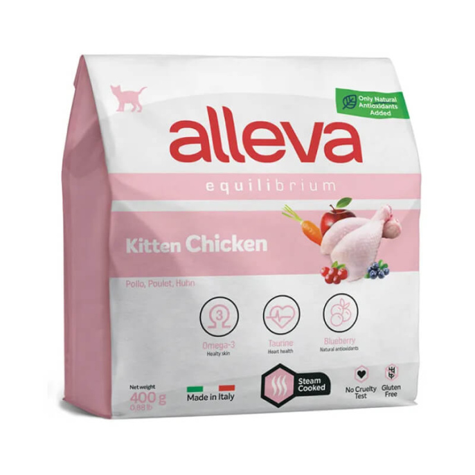 Сухой корм для котят Alleva Equilibrium Kitten Chicken (курица) (400 гр.)