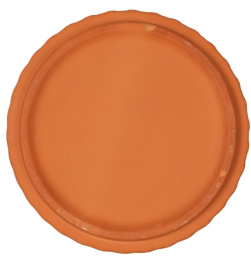 Миска Mr.Kranch Bamboo керамическая коричневая на бамбуковой подставке