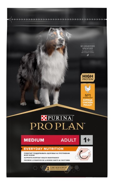 Сухой корм для собак средних пород Pro Plan EVERYDAY NUTRITION Medium Adult (курица) (7 кг)