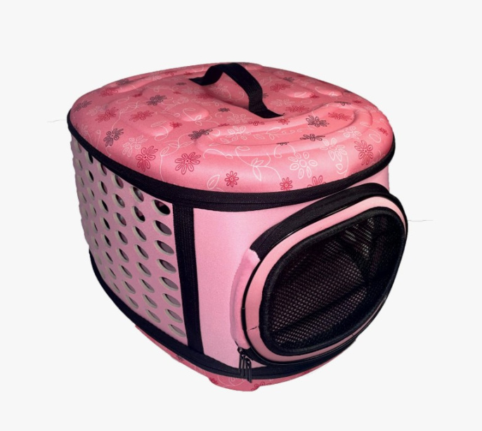 Складная сумка-переноска для кошек и собак мелких пород Papa&Mama Pet (L, 45смх34смх32 см)