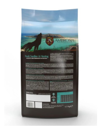 Сухой корм для щенков и молодых собак AMBROSIA MEDITERRANEAN (сардина, сельдь)