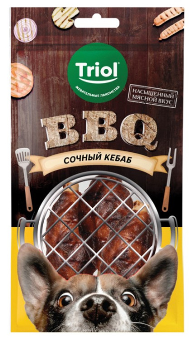 Triol BBQ Лакомство для собак "Сочный кебаб" (100 гр.)