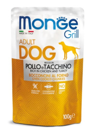 Влажный корм для собак Monge Grill Adult Dog Chicken/Turkey (курица, индейка)