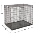 Клетка для собак MidWest Solutions 2 двери, цинк (137х94х114h см)