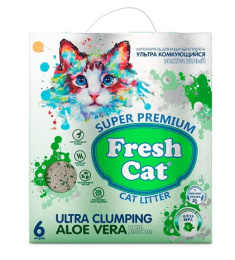 Комкующийся наполнитель Fresh Cat Алоэ вера