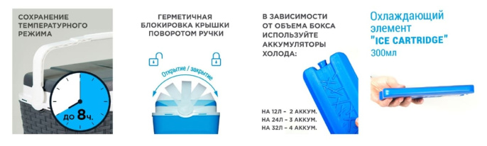 Термобокс PICNIC ANTARCTICA голубой (12 л.)