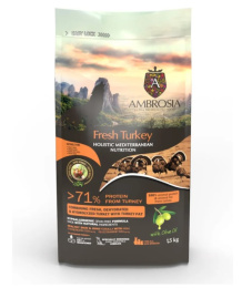 Сухой корм для взрослых собак AMBROSIA MEDITERRANEAN (индейка)