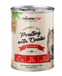 Консервы для кошек Chicopee Gourmet Adult Cat (домашняя птица, крабы)