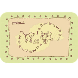 Коврик под миску TRIOL Кошечка и собачка