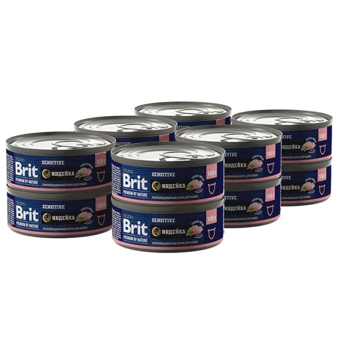 Консервы для кошек Brit Premium Cat (индейка) (100 гр)