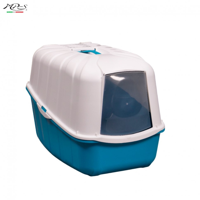 Закрытый туалет для кошек KOMODA пудровый (54x39x40h см)