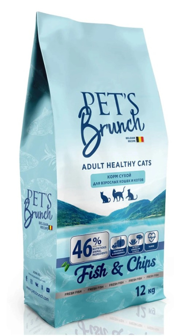 Сухой корм для кошек Pet's Brunch Adult Healthy Cats (рыба) (400 гр)